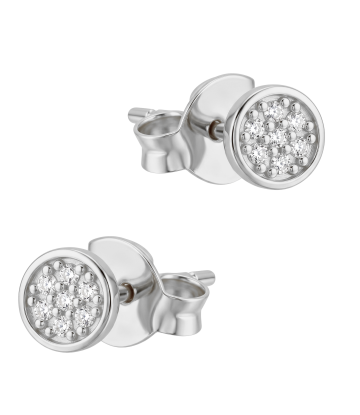 Round Shaped Silver Stud Earring STS-7008